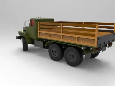 Ural-4320 General Purpose Truck 3D model