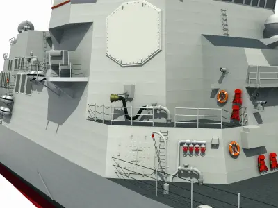 USS SPRUANCE-ARLEIGH BURKE 3D model