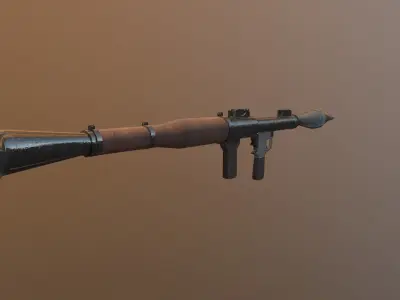 RPG7 Low Poly Game Ready gun Low-poly 3D model