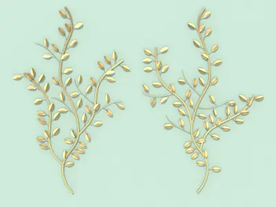 Wall Art Decoration Tree Branch Free 3D model