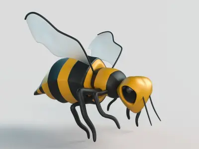 Bee  Cartoon 3D model