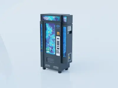 Fish-machine vending machine 3D model