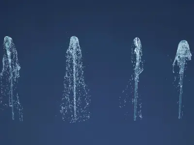 Water jet 3D model