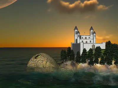 Turtle Land Free low-poly 3D model