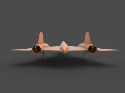 SR-71 fighter jet 3D print model