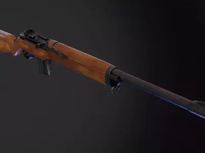 Ruger Mini14 Low-poly 3D model