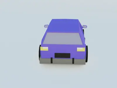 car  3 low poly Free 3D model
