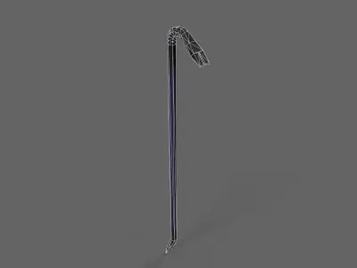 PBR Crowbar V3BlueBlack Low-poly 3D model