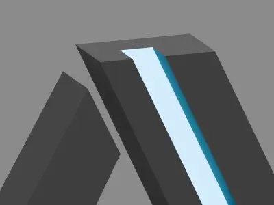 Cyberpunk 3D Alphabet Vol 01 Free Free low-poly 3D model