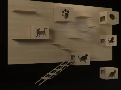 Cat House 3D model