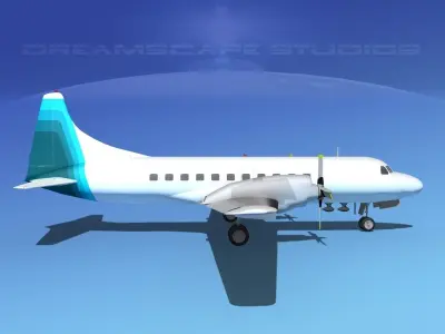 Convair CV-580 Corporate 7 3D model