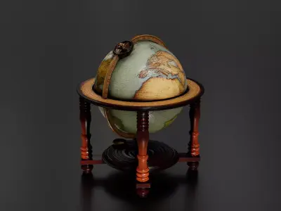 Antique Globe 4 3D print model