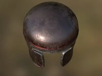 Barbute Helmet Low-poly 3D model