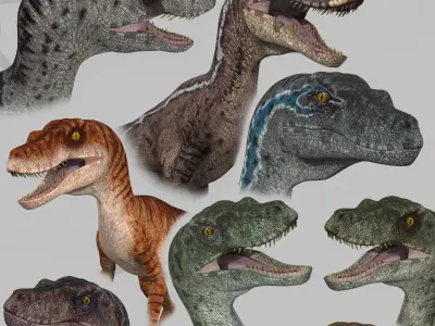 Colossal Dinosaur Pack 8K - fully animated 3D model