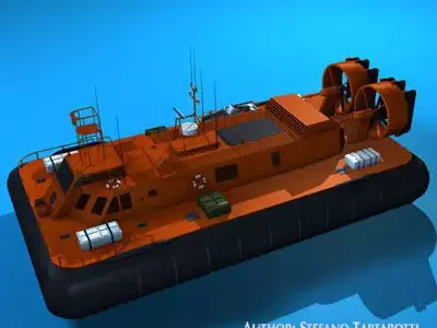 Rescue hovercraft 3D model