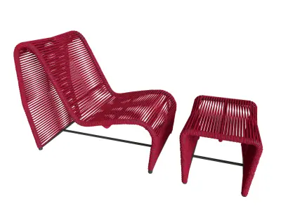 Model 3D Rope Lounge Chair Free 3D model