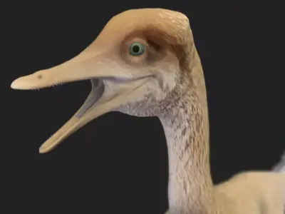 Halszkaraptor Low-poly 3D model