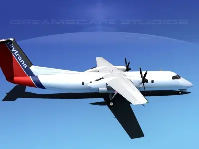 DeHavilland DHC-8-Q300 Skytrans 3D model