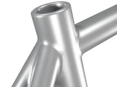 Steel Bicycle Frame 3D model