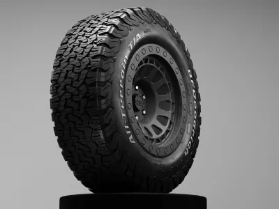 BF Goodrich AT KO2 Offroad Tire 3D Model 3D model