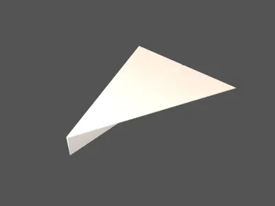 Paper Plane v4 001 Low-poly 3D model