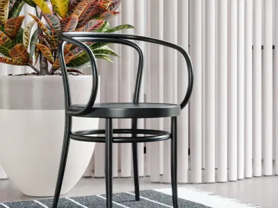  Replica Thonet 209 Chair Model, Black 