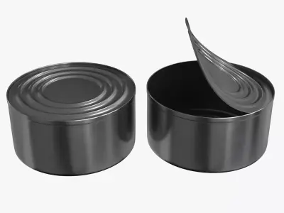 Tin Can v2 Low-poly 3D model