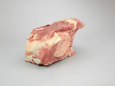 Raw Pork Meat Low-poly 3D model