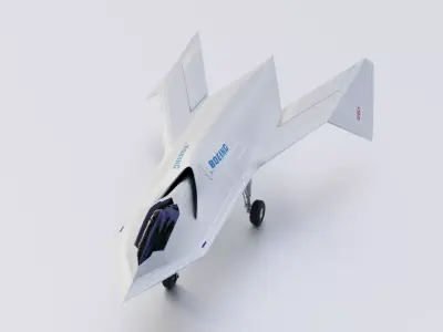 BOEING Black Project - The BIRD OF PREY - Low-poly 3D model