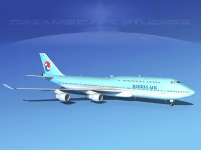 Boeing 747-8I Korean Air 3D model