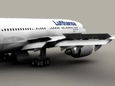 Airbus A310 Lufthansa 3D model