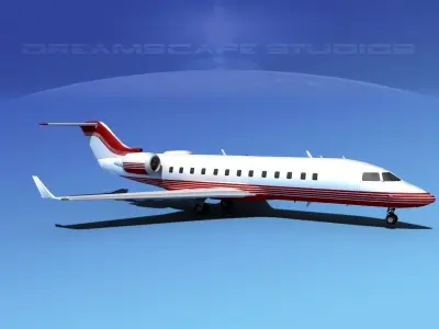 Bombardier Challenger 850 V03 3D model