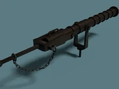 Cannon Falconete Low-poly 3D model