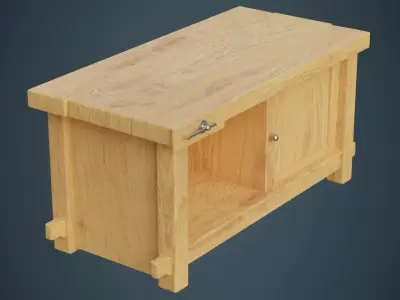 Workbench 2A Low-poly 3D model
