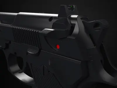 M9 Beretta - High poly 3D model