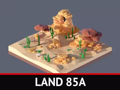 land 85A Low-poly 3D model