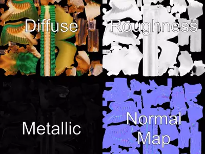 Colorful Archaeopteryx model pack Low-poly 3D model