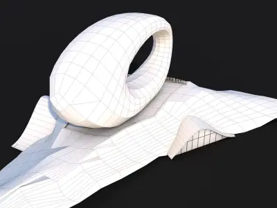 Museum of the Future - Dubai - UAE Low-poly 3D model