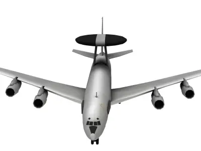 Lowpoly E-3A Sentry Airplane 3D Model Low-poly 3D model