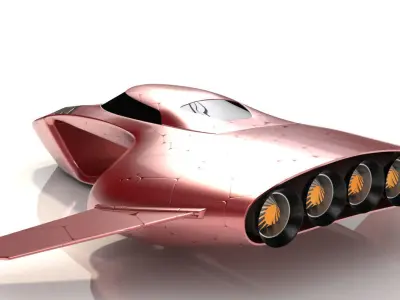 Hover car pro 3D model