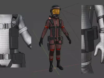 Belter Space Suit Model 3D model