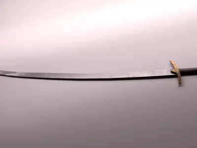 Ancient Roman Emperor Sword Low-poly 3D model