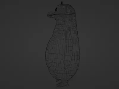 Rico from Penguins of Madagascar Low-poly 3D model