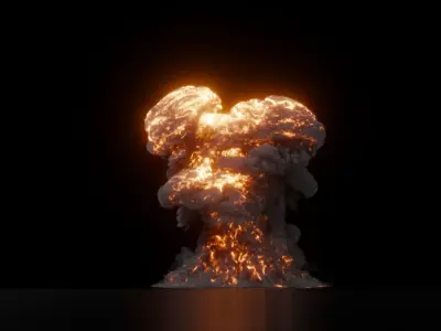 Fuel Explosion VDB-Pack 3D Model 3D model