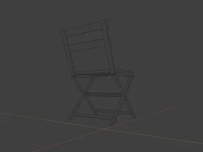 Chair folding Free 3D model purchase