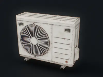 Air Conditioning Unit Low-poly 3D model