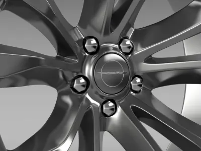 Chrysler 300C Platinum 2015 rim 3D model