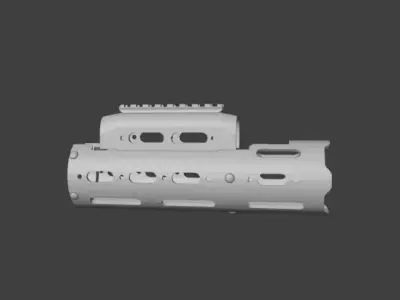 Tihon M-Lock tactical handguard  Low-poly 3D model