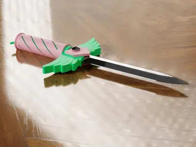 Squid Game-Inspired Knife 3D model