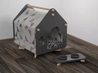 Pet house Free 3D model